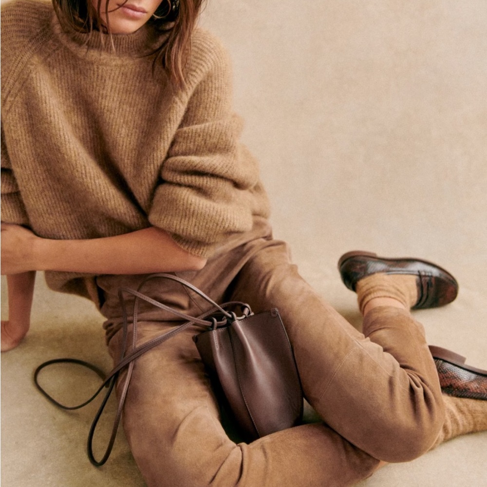 Sézane Otis Sweater in Camel